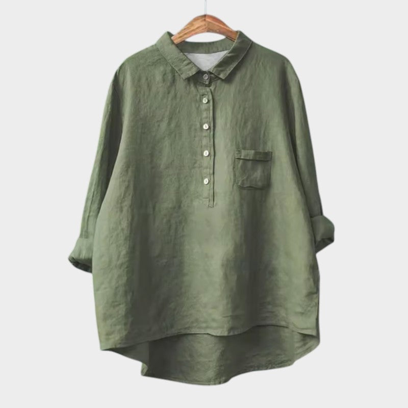 Levoire | Blouse À Coupe Décontractée Pour Tous Les Jours Vert