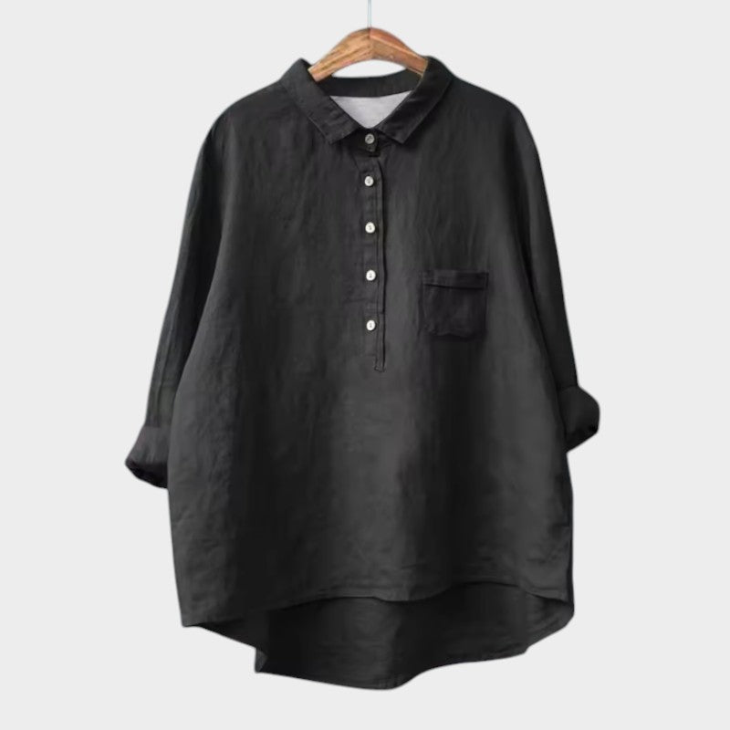 Levoire | Blouse À Coupe Décontractée Pour Tous Les Jours Noir