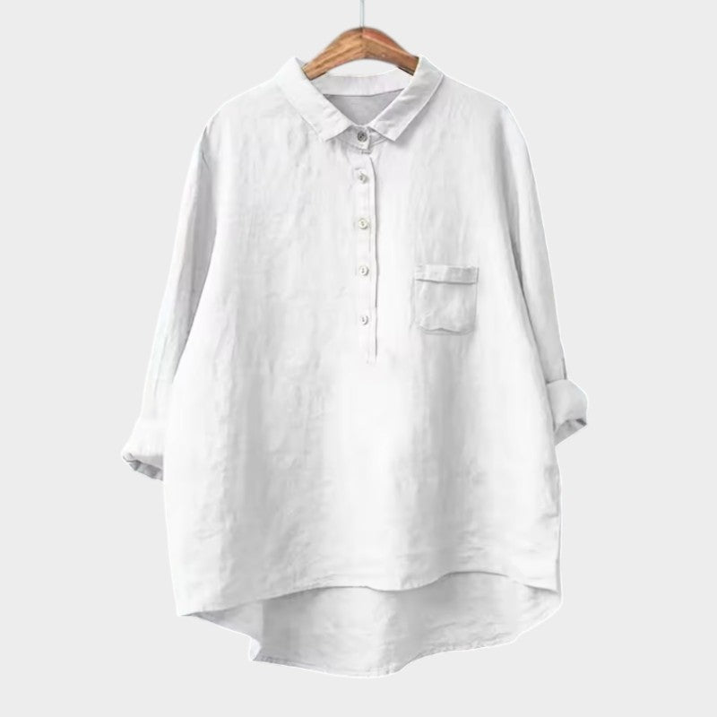 Levoire | Blouse À Coupe Décontractée Pour Tous Les Jours Blanc