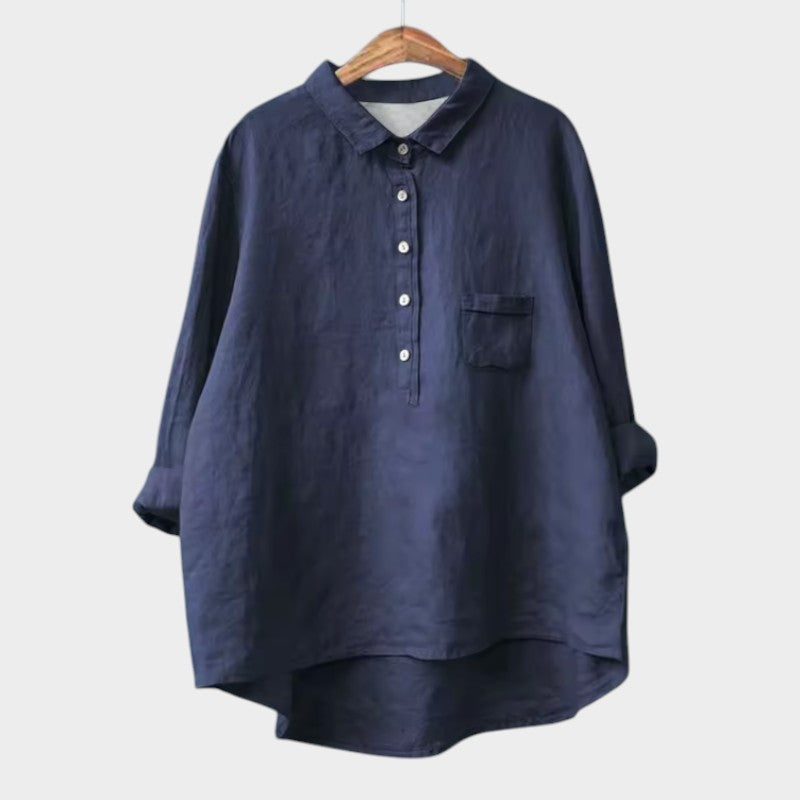 Levoire | Blouse À Coupe Décontractée Pour Tous Les Jours Bleu marine
