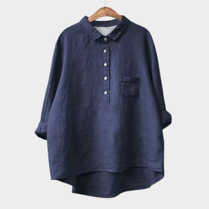 Levoire | Blouse À Coupe Décontractée Pour Tous Les Jours Bleu marine