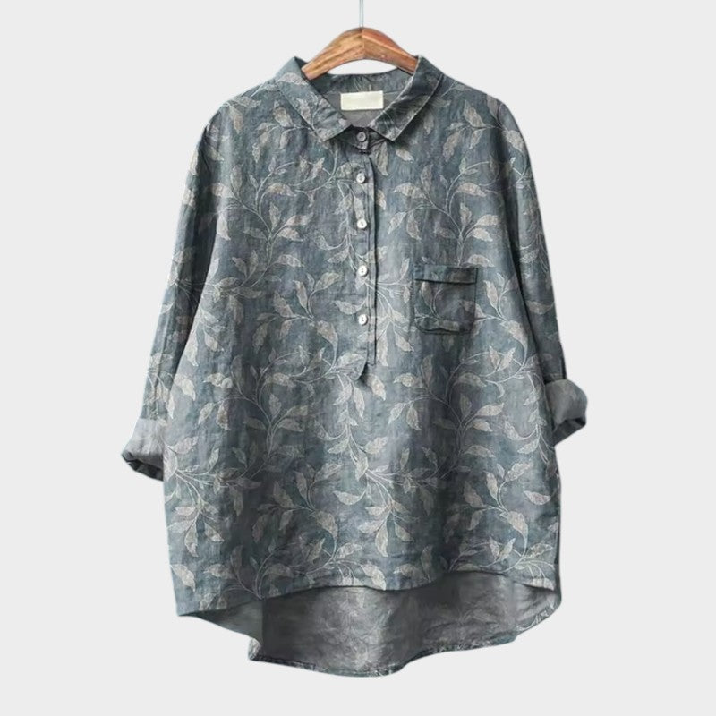 Levoire | Blouse À La Mode Avec Des Plis Élégants Motif floral 5
