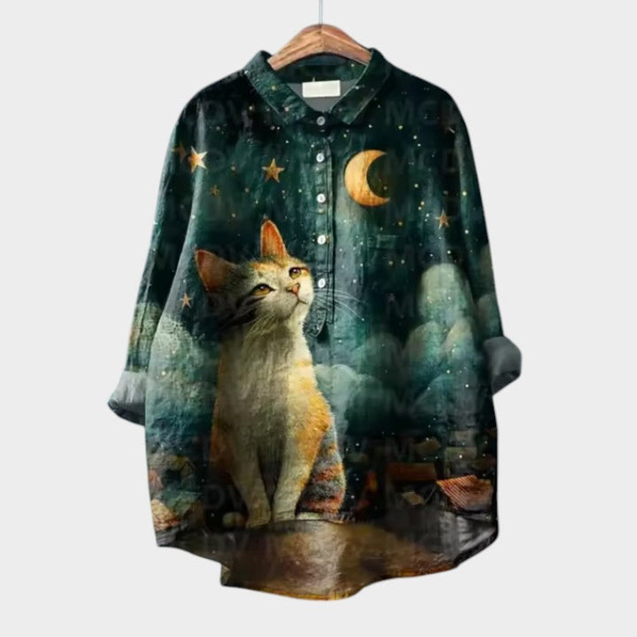Levoire | Blouse Avec Des Détails De Manches Ludiques Chat 5