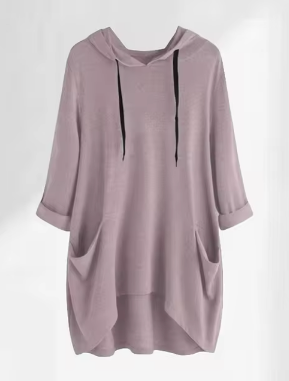 Levoire | Grande Taille Hoodie Gris Lilas