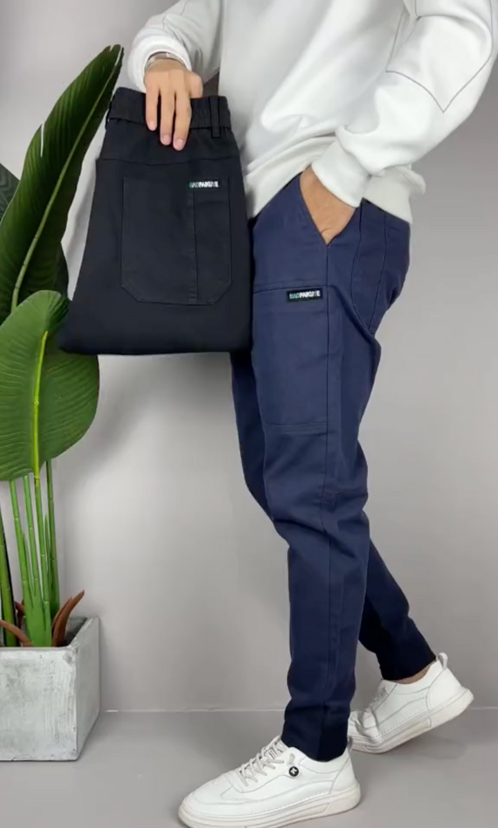 Levoire | Pantalons cargo premium Bleu