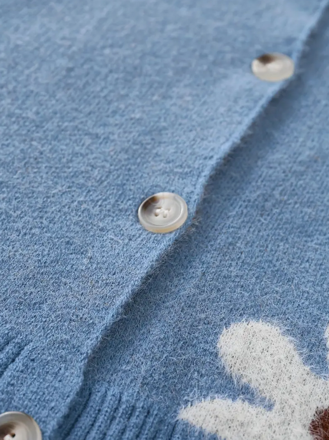 Levoire | Cardigan À Imprimé Floral À Manches Longues Et Décolleté En V Avec Boutons