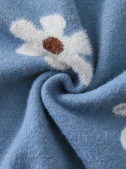 Levoire | Cardigan À Imprimé Floral À Manches Longues Et Décolleté En V Avec Boutons