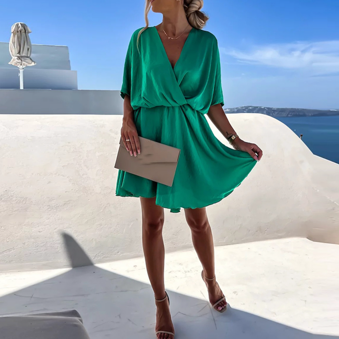 Levoire | Robe Estivale Avec Coupe Fluide Et Allure Moderne Vert fonce