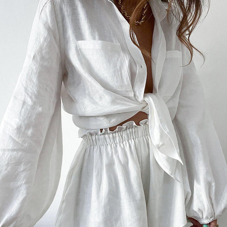 Levoire | Ensemble T-Shirt À Manches Longues Et Shorts Lantern