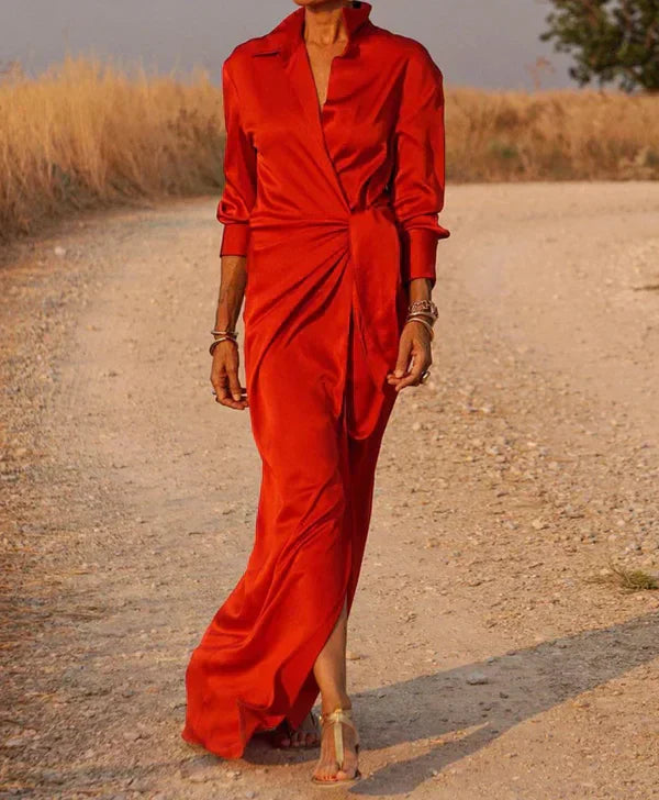 Levoire | Robe maxi élégante pour femme Rouge