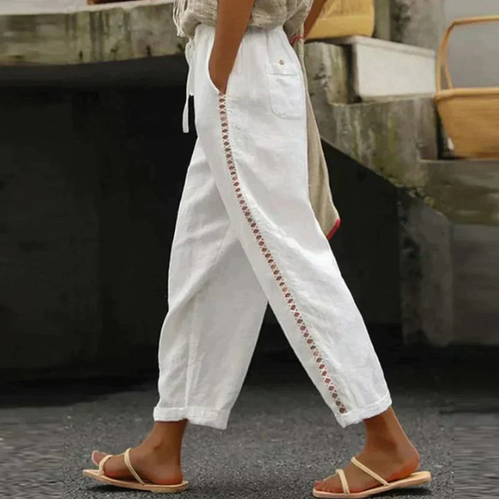 Levoire | Pantalon En Lin Blanc