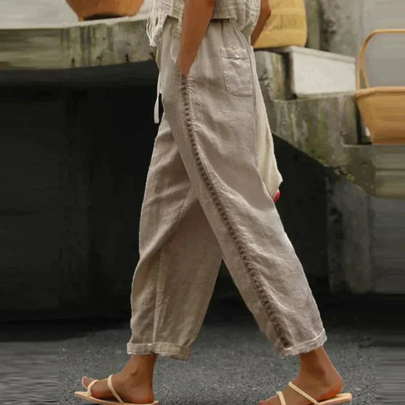 Levoire | Pantalon En Lin Beige