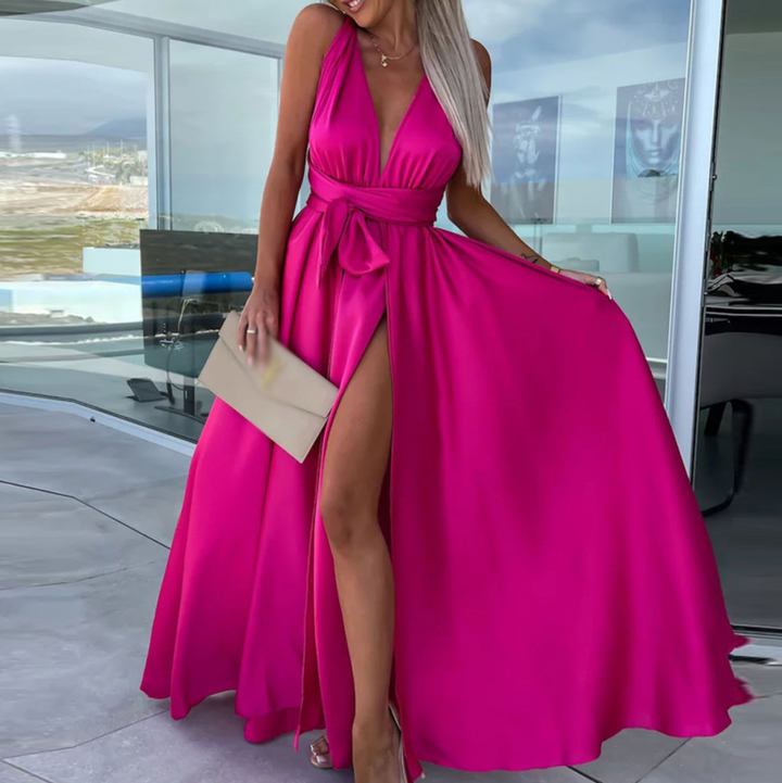 Levoire | Robe En Soie Élégante Chic Rosa