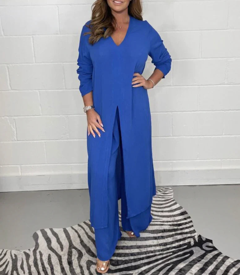 Levoire | Ensemble Deux Pièces Pour Femmes Bleu