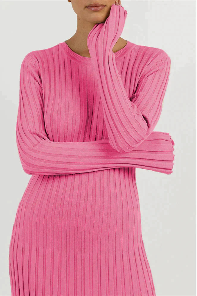Levoire | Robe Maxi Élégante Rosa