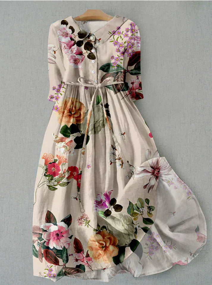Levoire | Robe Midi À Imprimé Floral En Pastel