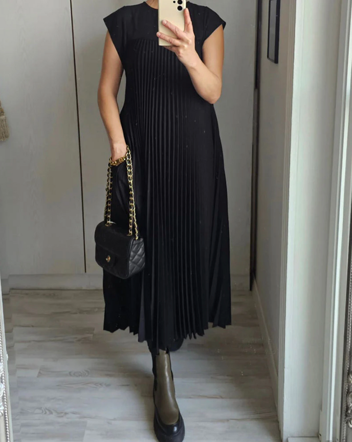 Levoire | Robe élégante à superposition Noir