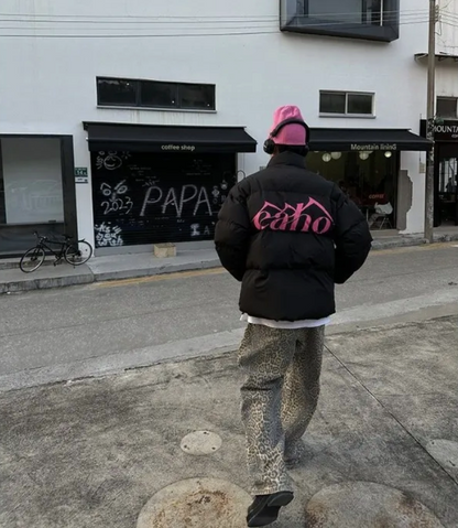 Levoire | Jeans léopard amples pour femmes - Brun