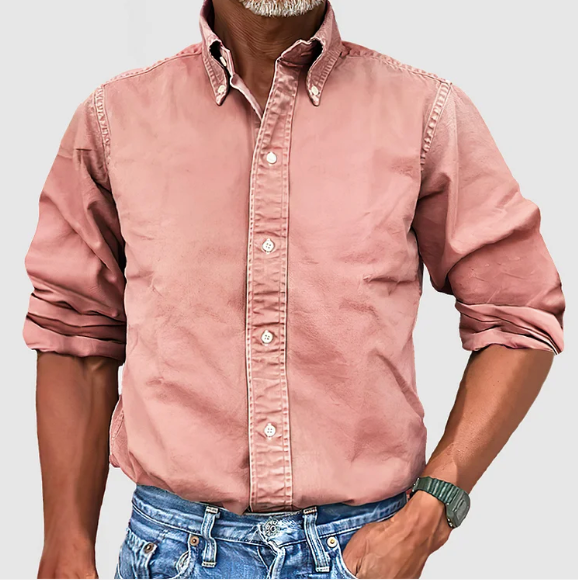 Levoire | Chemise À Col Boutonné Rose