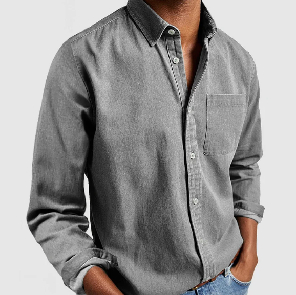 Levoire | Chemise Homme Smart Décontractée Gris