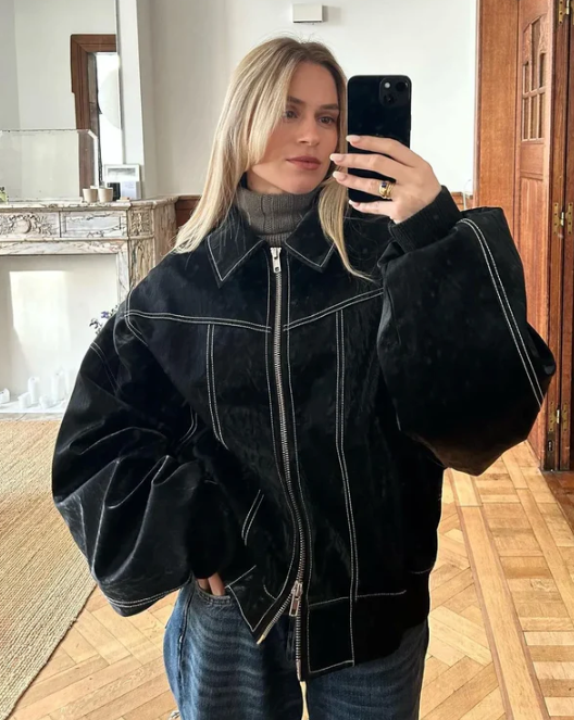 Levoire | Veste Élégante Grande Taille Chic Noir