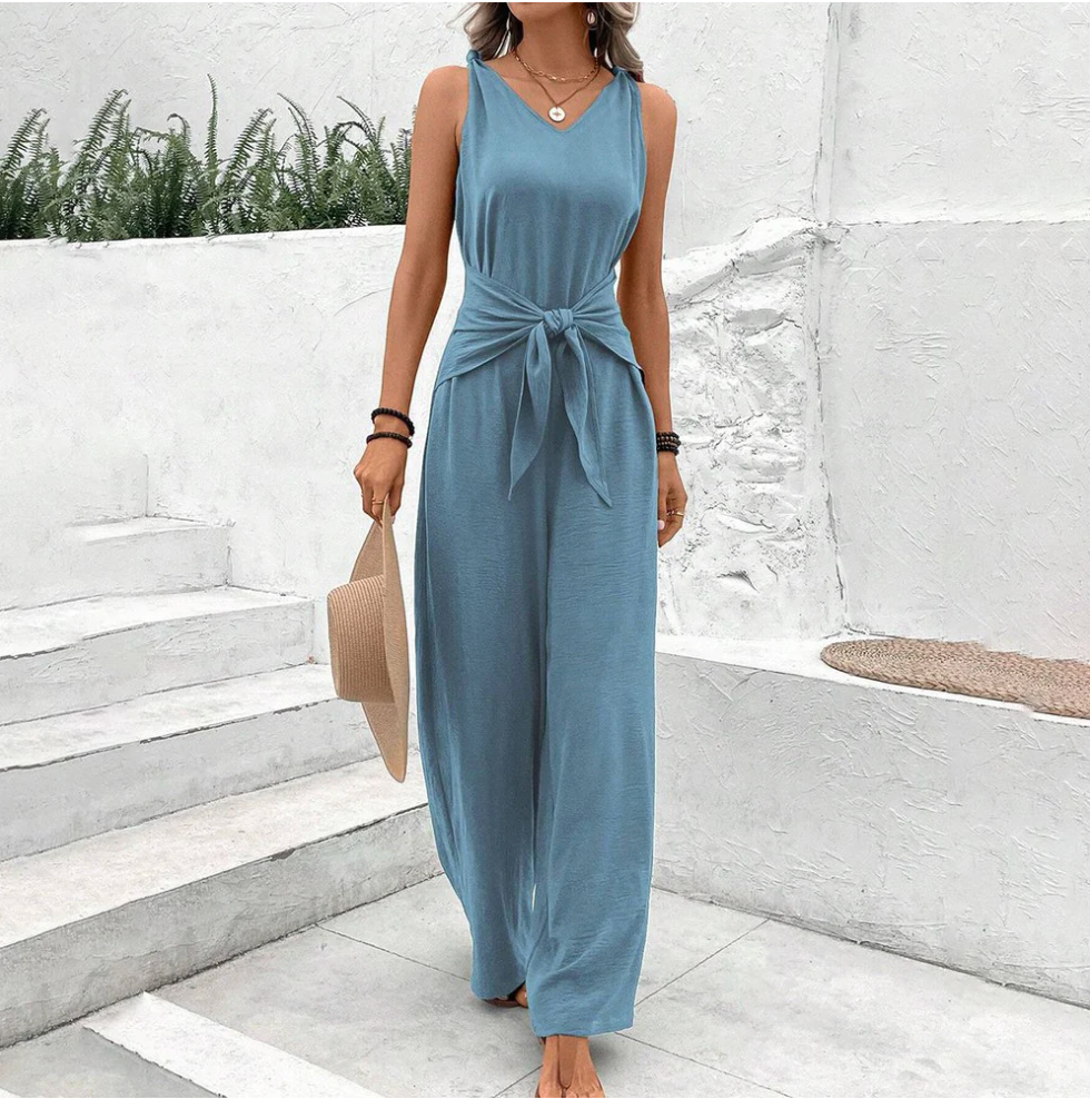 Levoire | Une Combinaison Elegante Fluide Et Confortable Bleu Femmes