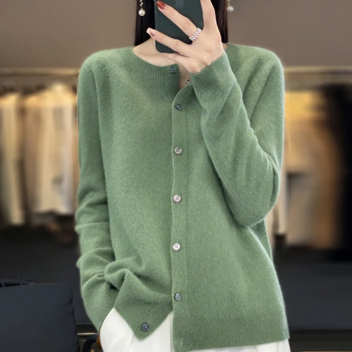 Levoire | Pull en laine chaude et fait à la main Vert