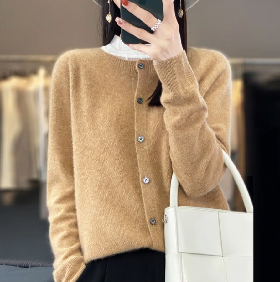 Levoire | Doux gilet en laine Camel