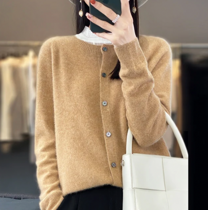 Levoire | Doux gilet en laine Camel