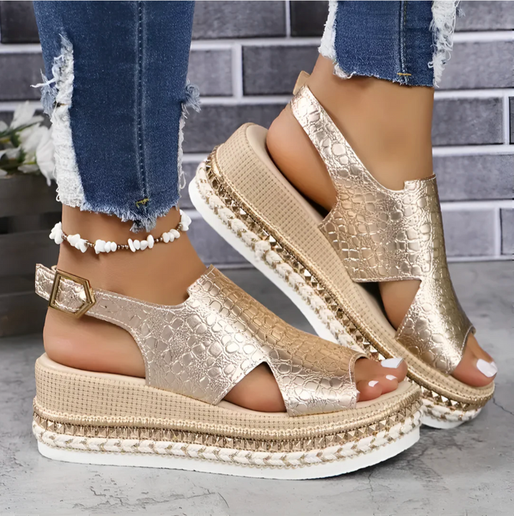Levoire | Sandales Orthopédiques Confortables Avec Style Or