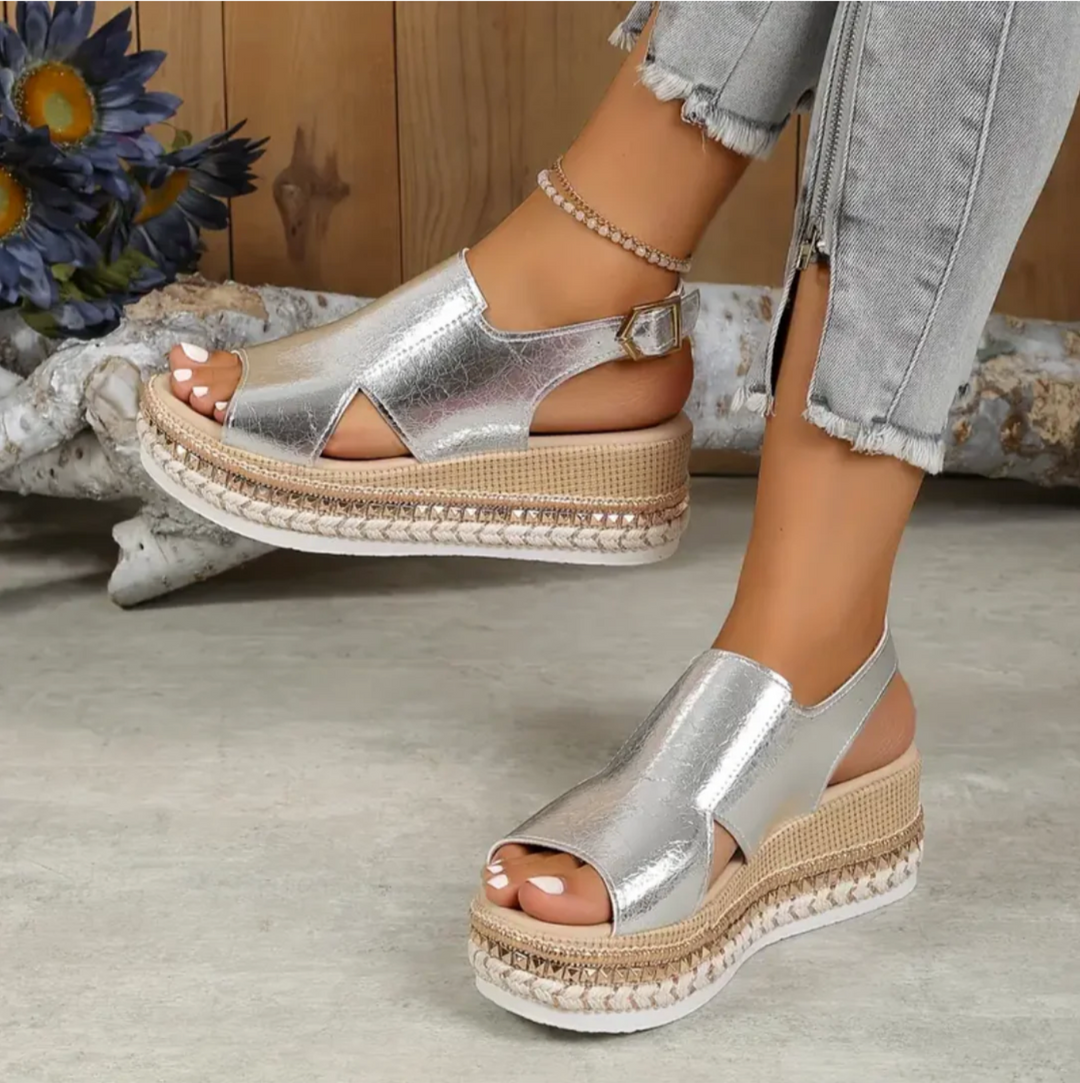 Levoire | Sandales Orthopédiques Confortables Avec Style Argent