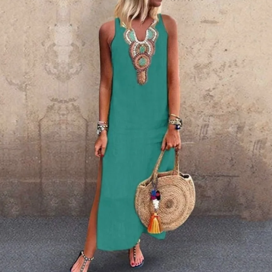 Levoire | Robe Bohémienne Chic Bleu