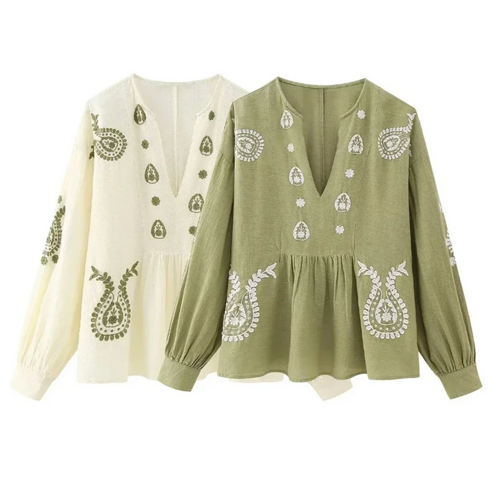 Levoire | Blouse Stylée Avec Une Magnifique Broderie