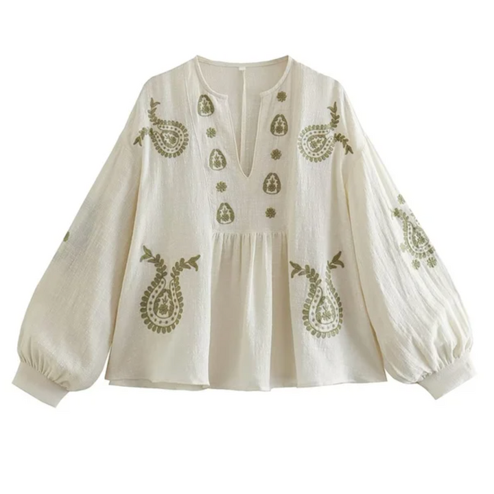 Levoire | Blouse Stylée Avec Une Magnifique Broderie