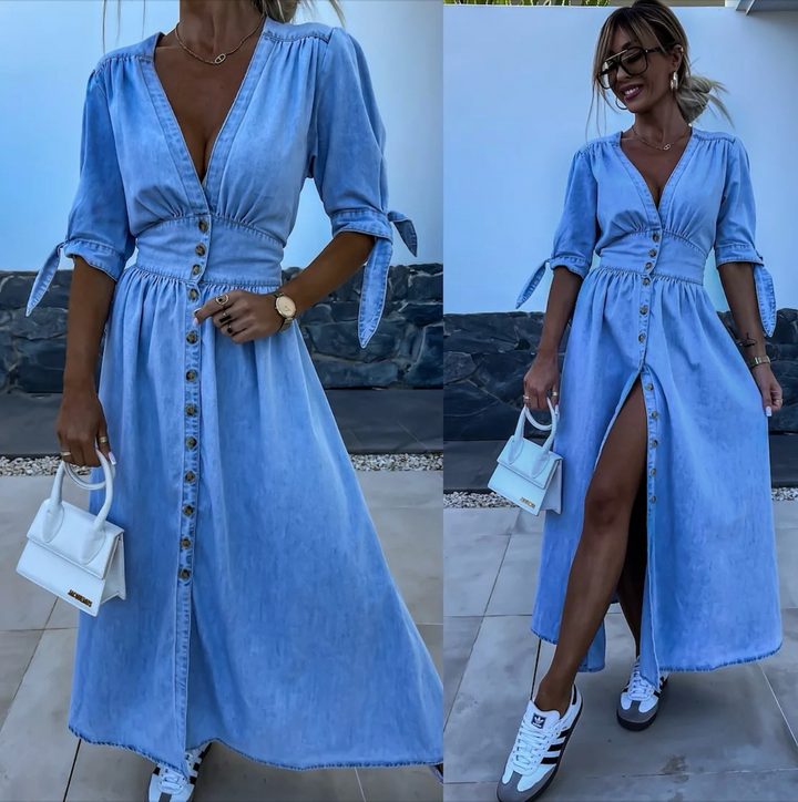 Levoire | Legantes Denim Charme Robe Bleu