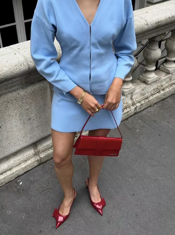 Levoire | Tricot Ko Ord Série Bleu clair
