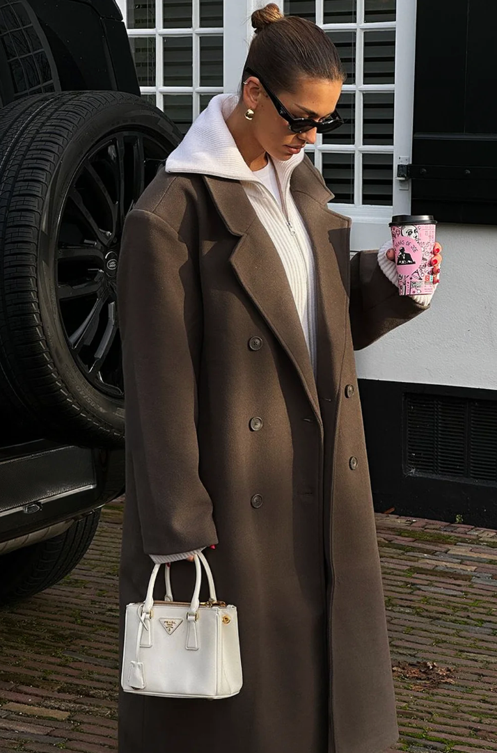 Levoire | Surdimensionné Manteau Braun (seulement 4 en stock)