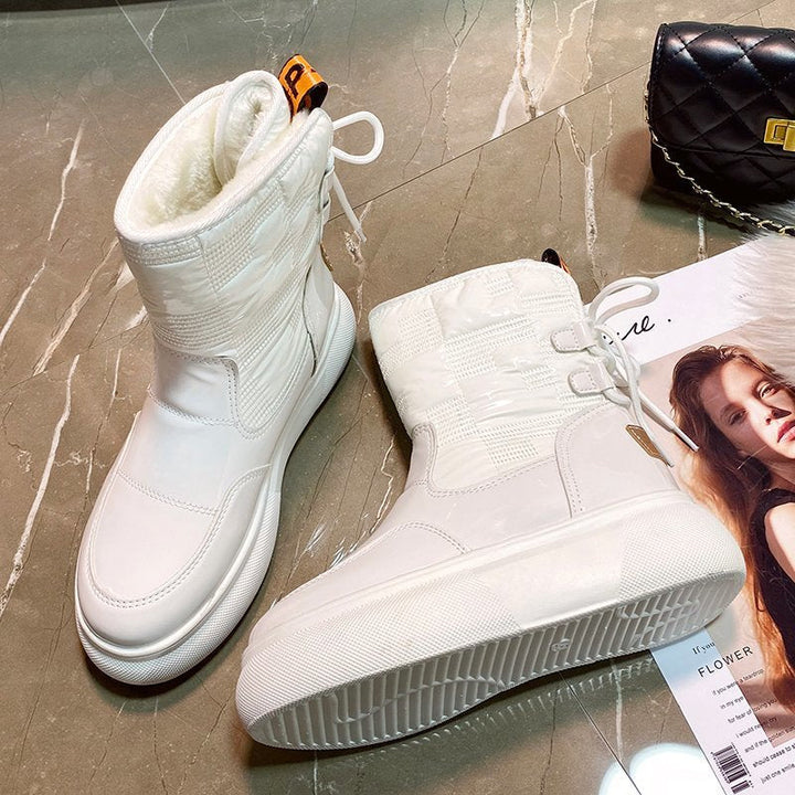 Levoire | Bottes Imperméables Durables À Glissière Blanc