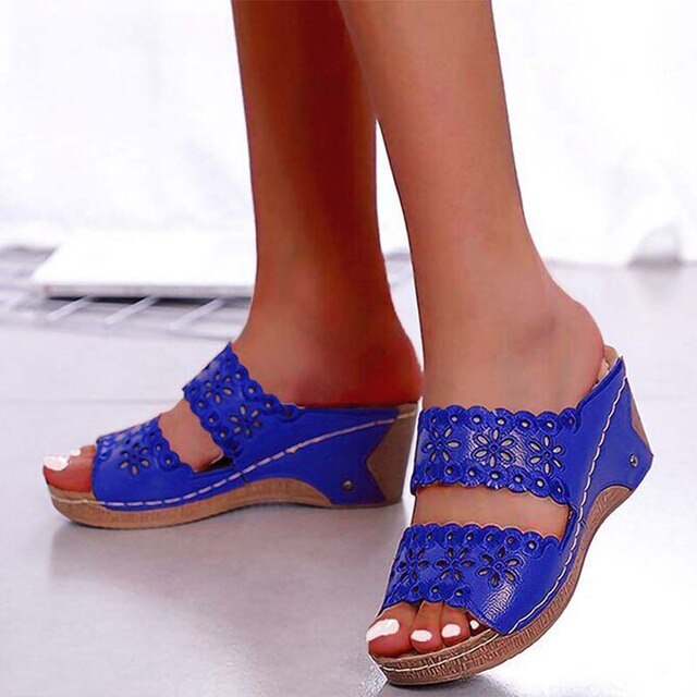 Levoire | Sandales Orthopédiques Tendance Pour Femmes Confortables Bleu