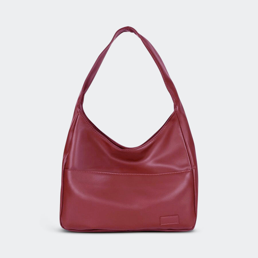 Levoire | Grande Capacité Sac À Bandoulière Sac De Shopping Rouge bourgogne