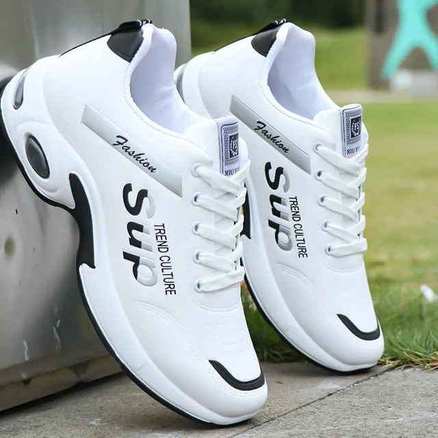 Levoire | Chaussures De Sport Pour Hommes Avec Semelle Orthopédique Blanc