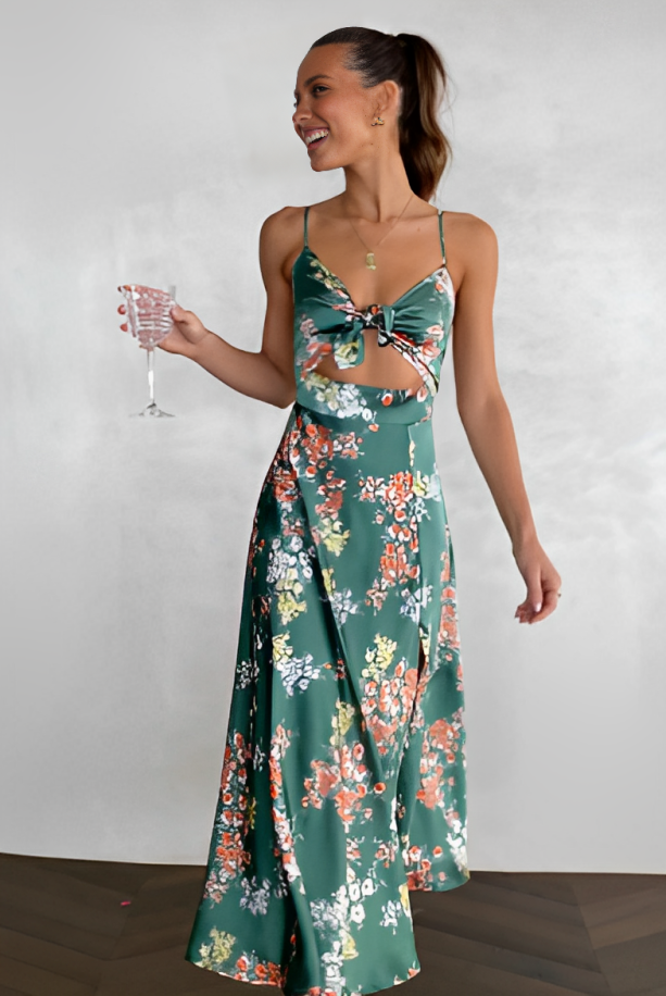 Levoire | Élégante Robe Intemporelle Mmt avec une Touche Moderne Vert