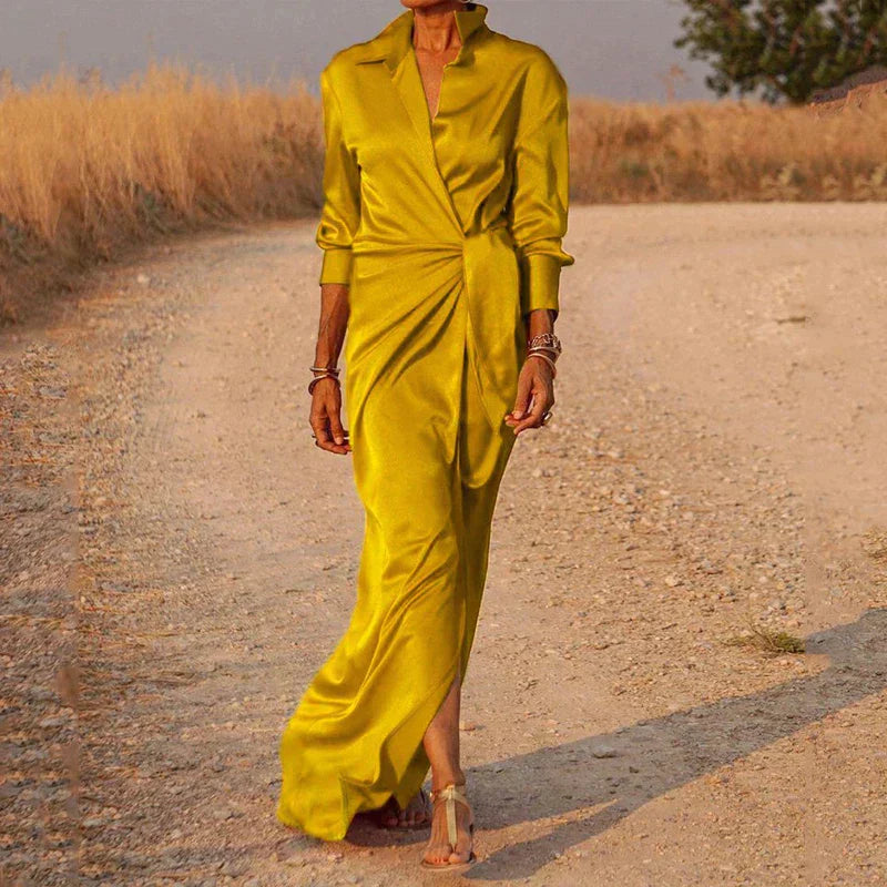Levoire | Robe Smarte Au Design Intemporel Jaune