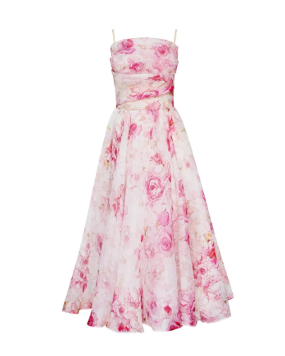 Levoire | Robe élégante à imprimé floral Pink