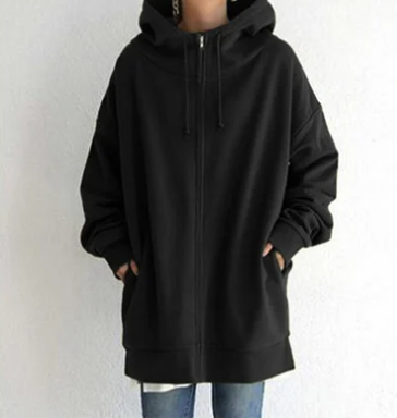 Levoire-Hoodie avec fermeture éclair pour automne/hiver