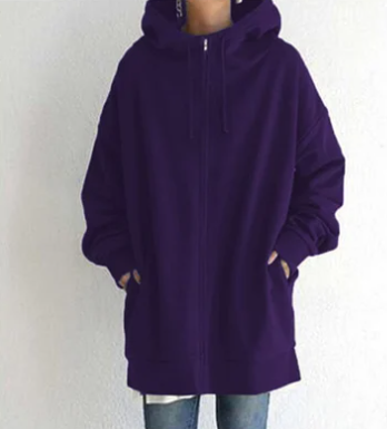 Levoire-Hoodie avec fermeture éclair pour automne/hiver