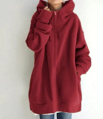 Levoire-Hoodie avec fermeture éclair pour automne/hiver