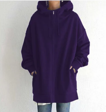 Levoire-Hoodie avec fermeture éclair pour automne/hiver