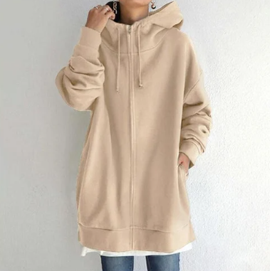 Levoire-Hoodie avec fermeture éclair pour automne/hiver