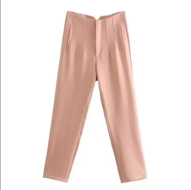Levoire | Taille - Pantalon Formel Décontracté Rosa